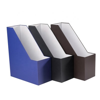 Desk Magazine Organizer Box Paper Rack Cardboard File Holder