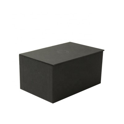 Custom Luxury Matte Black Gift Box With Invisible Magnetic Closure