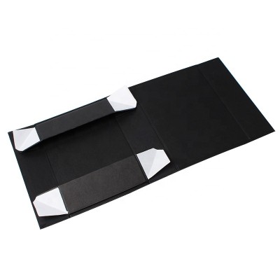 Black Luxury Folding Paper Box With Magnetic Closure