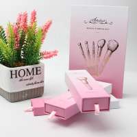 Drawer type box for makeup brush set